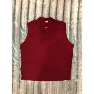 CrissCross Neck Tank Sweater